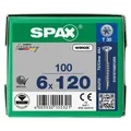 SPAX T Star plus T30 Universalschraube 6x120 Senkkopf Teilgewinde WIROX 100x
