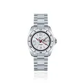 CHRIS BENZ ONE Medium 200M Taucheruhr mit Metallband, Haifischsilber, silberne Lünette