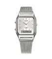 Casio Herrenuhr Unisex Analog-Digital Alarm Stopp Mesharmband AQ-230EM-7AEF