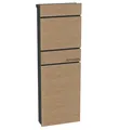 SCHARTEC Standbriefkasten freistehend Zeitungsfach Holz Design Stand Briefkasten