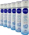 6x NIVEA FRESH NATURAL Deodorant Deo Spray 48h Schutz 0% Aluminium - (6x 150 ml)