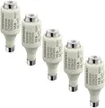 5 x Siemens 5SB2 51 Diazed DII 10A 500V Sicherungseinsatz