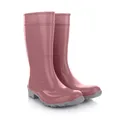 LEMIGO Damen Gummistiefel Wasserdicht Hohe Regenstiefel Gartenschuhe 967 Ilse (Puderrosa, 42)