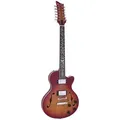 DIMAVERY E-Gitarre DIMAVERY LP-612 E-Gitarre, flamed sunburst