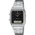 Casio Armbanduhr Collection AQ-230A-1DMQYES - Silber/Schwarz