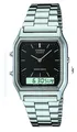 Casio Vintage-Doppelanzeige (29,8 Mm), Schwarzes Zifferblatt / AQ-230A-1DMQYES