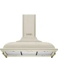 Smeg KCI19POE Dekor-Inselhaube Creme 90cm Cortina