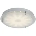 Brilliant LED Wand/Deckenleuchte Mollie Chrom Glas Modern 15W 1060lm Ø33cm 3000K...
