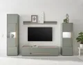 Home affaire Wohnwand City/Giron, moderne Anbauwand, Komplettset in vielen Farben verfügbar, (Set, 4-St), enthält zwei Vitrinen, ein Lowboard & ein Wandboard
