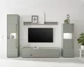 Wohnwand HOME AFFAIRE "City/Giron, moderne Anbauwand, Komplettset in vielen Farben verfügbar", grün aloe, B:310cm H:197cm T:45cm
