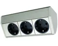 Küchensteckdose EVOline Dock Cuisine 3-fach Unterbau-Steckdose Küche Bad Schrank