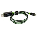 Realpower LED Lade- und Datenkabel mit micro USB Anschluss 187656 USB-Kabel, mit LED