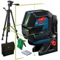 Kombilaser GCL 2-50 G Professional, mit TRIPOD, Kreuzlinienlaser blau/schwarz, grüne Laserlinien, mit Halterung RM10 Professional