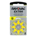 Rayovac Extra 10, 8 Stück, Hörgerätebatterien, hohe Leistung, Zink-Luft-Batterien, 1 Blisterkarte, gelb - 10AUX-8XEMF