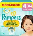 Pampers Baby Windeln Größe  4 9-14kg Premium Protection Maxi Monatsbox 174 Stück