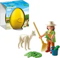 Playmobil 4944 Tierpflegerin mit Alpaka Ei Kinder Spielzeug Bausteine