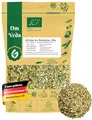 BIO Mate Tee | Mateblätter pur frisch & grün fair | Matetee aus Mateblättern | Schonend getrocknet | Aromatisch | Ideal für heiße und kalte Tees | Premium Qualität | OmVeda (200g)