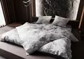 BETTWAESCHE-MIT-STIL Bettwäsche Mako Satin toile de jouy Bettwäsche Rosen anthrazit, Mako-Satin