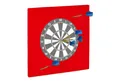 relaxdays Dart-Wandschutz Dartscheibe Schutzring "R6", rot