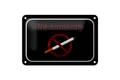 Femer GmbH Metallschild Hinweis 18x12cm No smoking Rauchverbot schwarzes Schild, (1 St), gewölbte Oberfläche, abgerundete Ecken, umgeschlagene Kanten