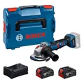 Bosch PRO 18V System Akku-Winkelschleifer GWS18V-11PS (inkl. GBA 18V 5.0Ah, GAL 12V/18V-80, KIT in L-Boxx)