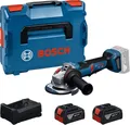Bosch Professional GWS 18V-11 PS (L) Akku-Winkelschleifer (2x5.0AH+GAL) (06019N4