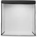 Hama Mobiles Mini-Fotostudio ToGo, faltbare Fotobox mit LED-Ringlicht, 50x50cm (00004664)