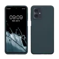 kwmobile Handyhülle für Motorola Moto G54 5G Hülle - Case Silikon - Kabelloses Laden - Schutzhülle Cover in Dunkler Schiefer