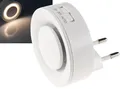 ChiliTec Nachtlicht mit Bewegungsmelder 230V Nachtlampe für Steckdose Steckdosenlampe Steckdosenlicht mit Dämmerungssensor warmweiß
