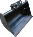 Micro Bagger Löffel 20 - 100 cm Tieflöffel 25 mm Bolzen Schaufel Baggerschaufel