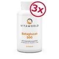 Vita World 3er Pack Beta Glucan 500mg (24,10€/100g) 3 x 90 Kapseln Betaglucan