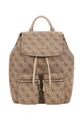 GUESS Rucksack Freizeitrucksack Manhattan II Flap Backpack Latte Logo beige