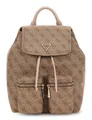 GUESS Manhattan II Flap Backpack Rucksack Rucksack Latte Logo beige taupe Neu