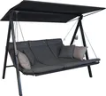 Angerer Hollywoodschaukel Lounge Smart Stone - Gartenschaukel mit Bettfunktion