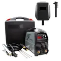 Schweißgerät LABT Power E-Hand Elektroden Schweissgerät IGBT 230V Inverter MMA Starter-Set mit Maske, Bürste, Schweißdioden Hot-Start Anti-Stick ARC-Force (mit Koffer)
