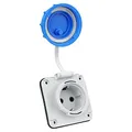 Hermetische Steckdose Schuko 230V 16A 50Hz IP68 Anbausteckdose Einbausteckdose