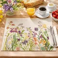 Sander Tischset Flowery in der Farbe Natur in 32 x 48 cm