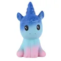 ANBOOR Squishies Einhorn Pferd Langsam Steigend Squeeze Spielzeug Antistress Squishies Spielzeug Kawaii für Kinder Erwachsene (Galaxy, 7 * 6 * 12,5cm, 1 Stück)