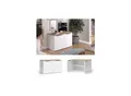 Vicco Kommode Wido Weiß Eiche 80 x 50 cm mit 2 Türen