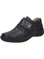 Josef Seibel Herren Kletthalbschuhe New Anvers 83,Weite K (Extra weit),Wechselfußbett,Klettverschluss,Klettschuhe,schwarz,46 EU