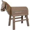 small foot Holzpferd, Grau, Holz, Textil, 111x111x53 cm, EN 71, Spielzeug, Holzspielzeug