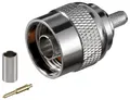 Goobay N-Stecker Crimp Ø 5,2 mm - mit vergoldetem Kontakt, für RG 58-Kabel
