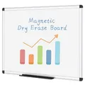 VIZ-PRO Whiteboard - mit Alurahmen, Magnetisch - 110 x 75 cm