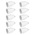 10x Lampensockel Adapter GU10 auf E27 Fassung Sockel Stecker Glühbirne Lampe LED