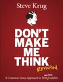 Steve Krug - Don't Make Me Think Revisited   A Common Sense Appro - G245z