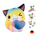Squeeze Toys Liebe Herz Katze Galaxy Collection Kawaii Squishies Langsam