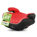 Kindersitzerhöhung Andy ISOFIX, Premium Kindersitz ECE R 129 geprüft schwarz/rot
