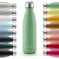 Blumtal Thermosflasche, Grün, Metall, 0.35 L, Zylindrisch, Lfgb, hält warm, Kaffee & Tee, Tassen, Thermobecher