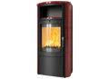 Kaminofen Hark 57 5 kW - Ofenkacheln: bordeaux-rot - Korpus: graphit