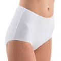 1150 5er Pack Damen MaxiSlip aus 100% BioBaumwolle, Farbeweiß, Größe40/42 M